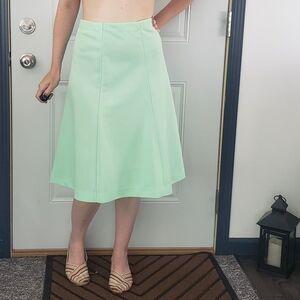 70s Green Polyester Skirt‎